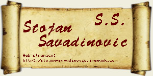 Stojan Savadinović vizit kartica